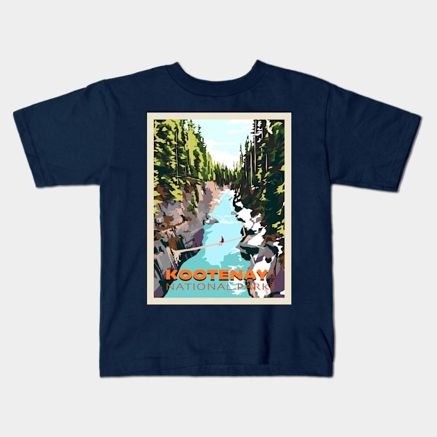 Kootenay National Park Kids T-Shirt by sigsin